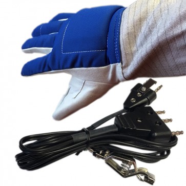 2 PCS Electric Sabre Set: Glove and Econo Bodycord